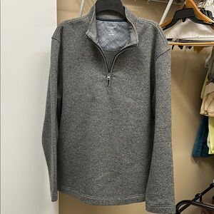 Men's Gray Quarter-Zip Sweater